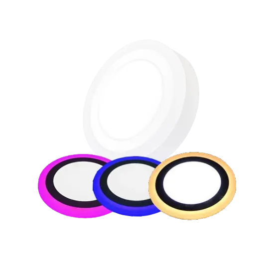 تصویر  پنل 3+6 وات روکار گرد- خارج مهتابي- داخل آفتابي